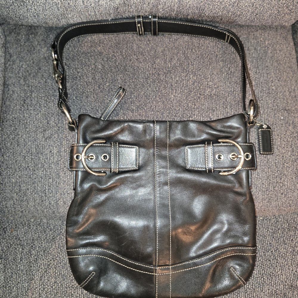 Coach Black Leather Handbag